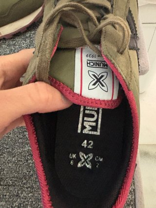 Zapatillas Munich Talla 42 Verde y Rojo