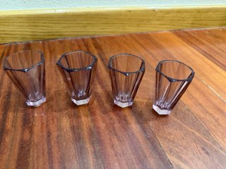 Elegante Juego Licor Vintage Cristal Amatista