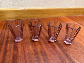 Elegante Juego Licor Vintage Cristal Amatista
