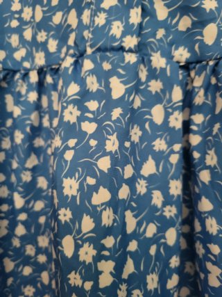Vestido azul floral