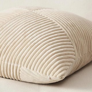 Topfinel 2 Fundas Cojín Corduroy 50x50 arena