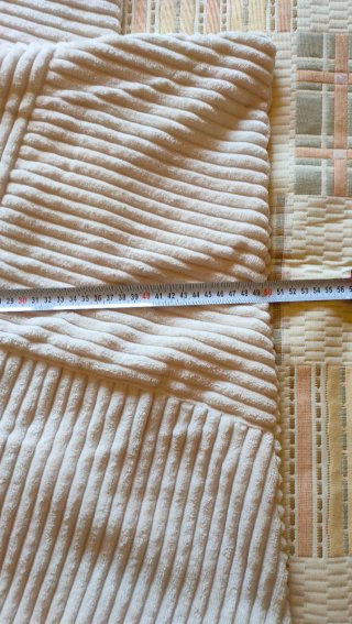 Topfinel 2 Fundas Cojín Corduroy 50x50 arena
