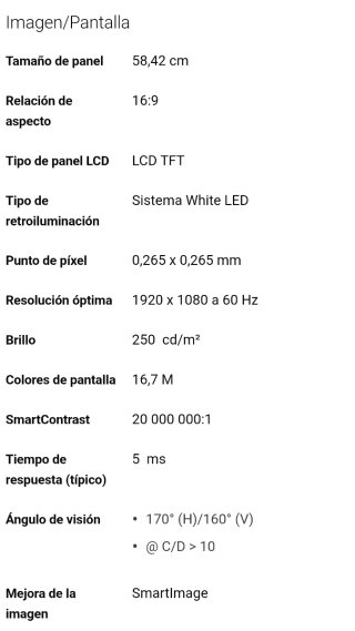 Monitor LED Philips Brilliance