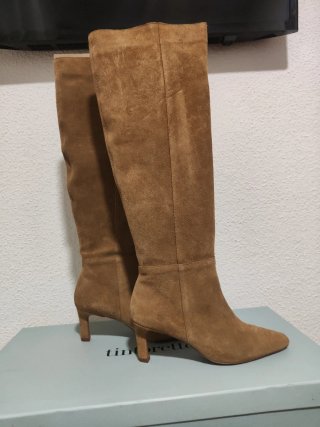 Botas altas de ante mujer