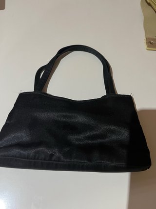 Bolso de fiesta negro con pedrería