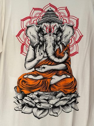 Camiseta YOURTURN blanca con estampado