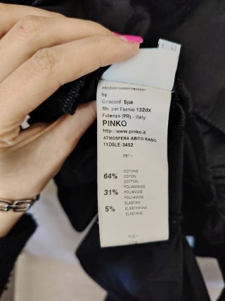 Abito elegante Pinko nero taglia 42