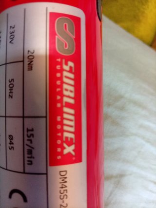 Motor persiana SUBLIMEX 20Nm 230V