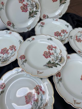Antiguos platos Limoges Haviland porcelana