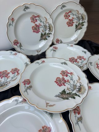 Antiguos platos Limoges Haviland porcelana
