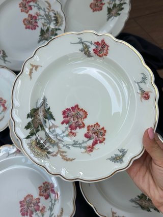 Antiguos platos Limoges Haviland porcelana