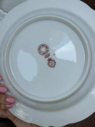 Antiguos platos Limoges Haviland porcelana