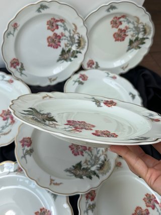 Antiguos platos Limoges Haviland porcelana