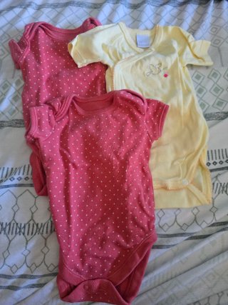 Lote 3 Bodis Bebé Estampados