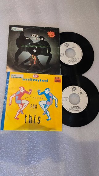 2 Disco vinilo 7" 2 UNLIMITED