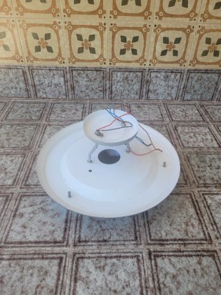 Plafón redondo blanco