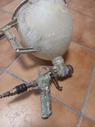 Pistolas gotele de calderín # embudo y limpieza