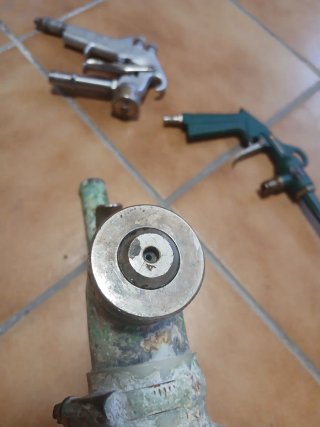 Pistolas gotele de calderín # embudo y limpieza