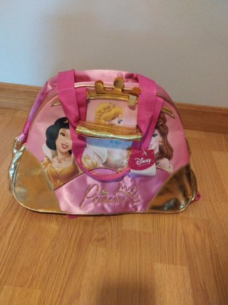 Bolsa Princesas Disney Rosa y Dorada