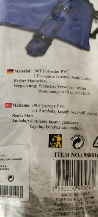 Colchón autohinchable poliéster