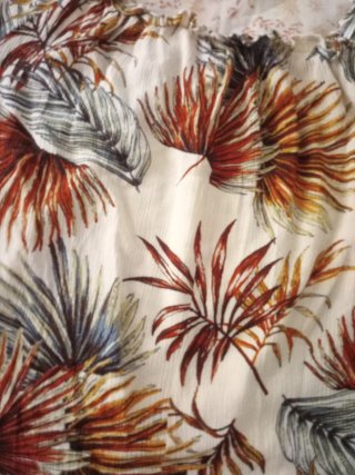 Blusa Estampada Hombros Descubiertos