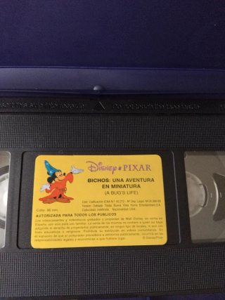 Bichos VHS Película Disney Pixar