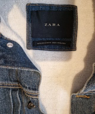 Chaqueta Jean Zara tipo aviador