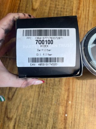 Filtro de Aceite RIDEX para BMW 320d