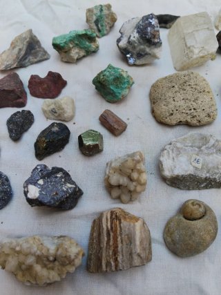 Colección Minerales y Fósiles - 32 Piezas