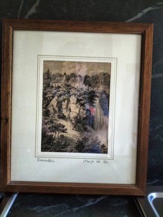 Quadro Dürrenstein Stampa del 1870