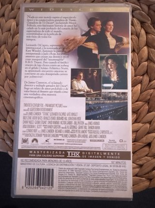 VHS Titanic - Leonardo DiCaprio y Kate Winslet
