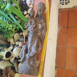 Talla Antigua Virgen Candelaria para restauradores