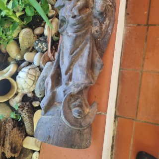 Talla Antigua Virgen Candelaria para restauradores