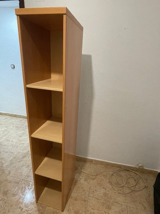 Estantería alta madera 4 baldas