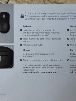 Teclado + ratón inalámbricos Microsoft Wireless