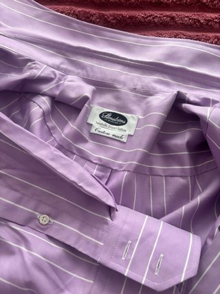 Camisa Stenströms Rayas Morado Talla 41
