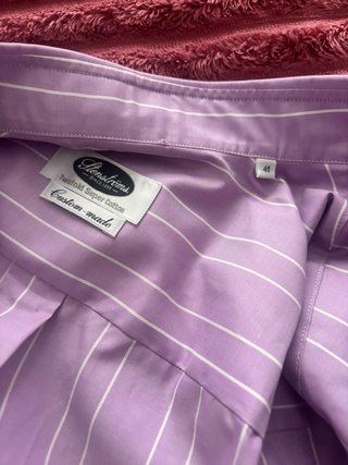 Camisa Stenströms Rayas Morado Talla 41