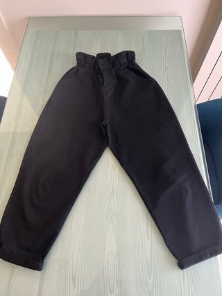 Jeans neri vita alta elasticizzata