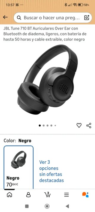 Auriculares JBL Tune 710BT Bluetooth