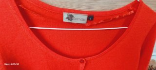 Jersey cardigan Woman rojo talla L