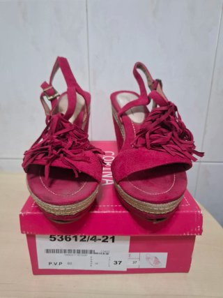 Sandalias Corina Talla 37 Fucsia