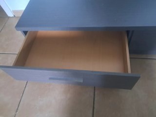 Mueble salón gris 150x50x30