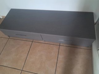 Mueble salón gris 150x50x30