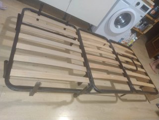 Cama Plegable Madera y Metal