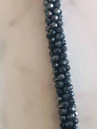 Collar perlas y cristales