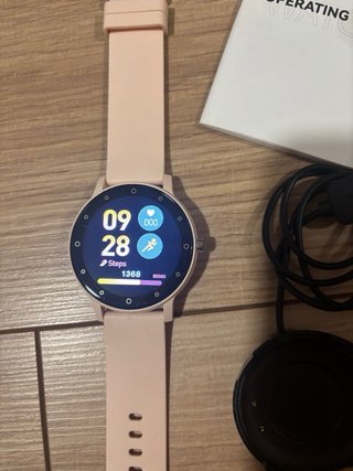 Reloj Smartwatch Rosa y Negro