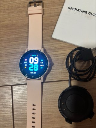 Reloj Smartwatch Rosa y Negro