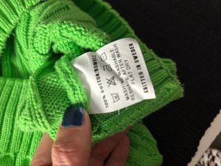 Chaleco de punto Morris verde talla L