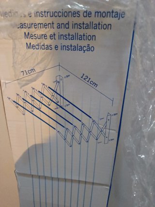 Tendedero Acordeón Cuncial Extensible 120cm