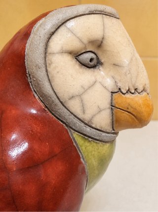 Scultura Barbagianni Ceramica Artigianale